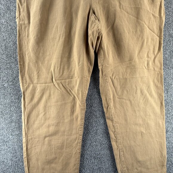 PT Torino Women Cotton Lyocell Linen Easy Fit Size 50 Pants Beige ACTL 32X34 - Picture 4 of 16